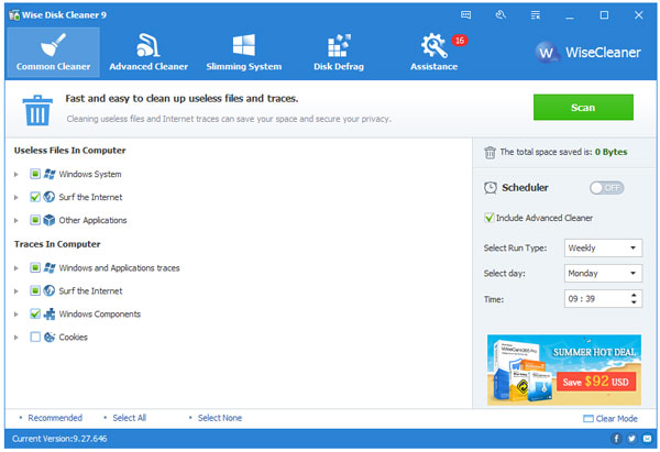Wise Disk Cleaner Free() V9.27.646 ɫ